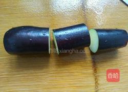 菊花茄子的做法图解2