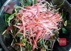 胡萝卜拌折耳根的做法图解3