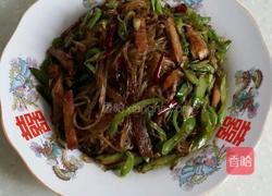 豆角肉丝炒粉条的做法图解7