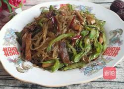 豆角肉丝炒粉条的做法图解8