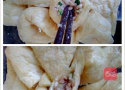 酿蒸油豆腐的做法图解4