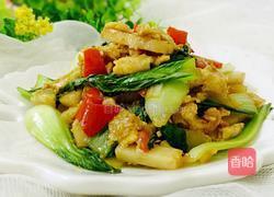 小青菜炒年糕的做法图解11