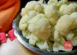 白灼白菜花的做法图解5
