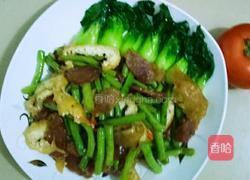 腊肠炒豆角的做法图解7