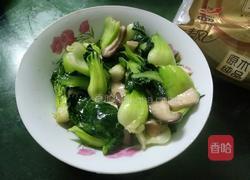 青菜炒蘑菇的做法图解8