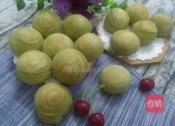 抹茶蛋黄酥的做法图解1