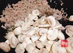 肉末炒口蘑的做法图解5
