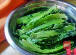 炒油麦菜的做法图解6
