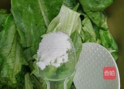 炒油麦菜的做法图解3