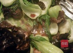 蚝油油菜扒香菇的做法图解6