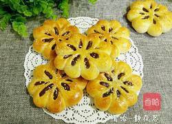 花朵豆沙馅面包的做法图解27