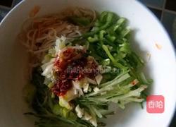 凉拌黄瓜金针菇的做法图解5