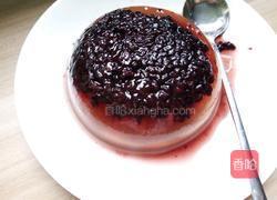 紫米玫瑰布丁的做法图解5