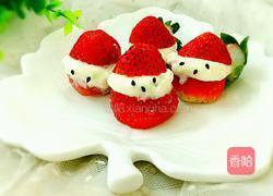 草莓圣诞老公公的做法图解7