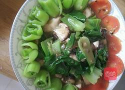 香菇炒青菜的做法图解7