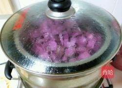 椰香双色薯饼的做法图解3