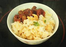 广式腊肠蒸米饭