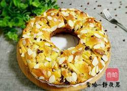 蜜豆杏仁手撕包的做法图解1