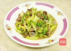 白菜炒猪肝的做法图解7
