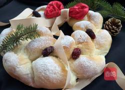 圣诞花环面包(酸奶波兰种)的做法图解20