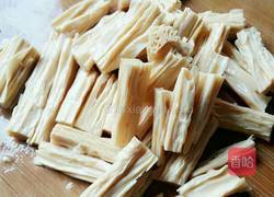 红油芹菜腐竹的做法图解3