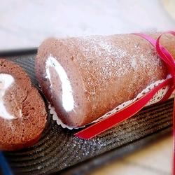 巧克力水果奶油蛋糕卷的做法[图]