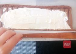 巧克力水果奶油蛋糕卷的做法图解27