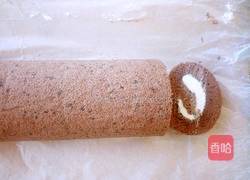 巧克力水果奶油蛋糕卷的做法图解29