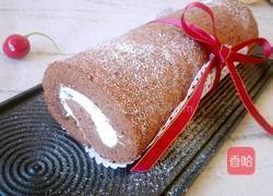 巧克力水果奶油蛋糕卷的做法图解30