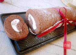 巧克力水果奶油蛋糕卷的做法图解31