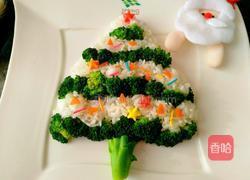 西兰花白米圣诞树的做法图解13