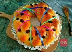 圣诞花环面包的做法图解25