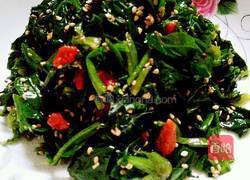 芝麻菠菜的做法图解11