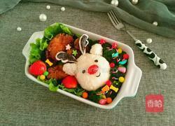 鸡腿驯鹿饭团的做法图解1