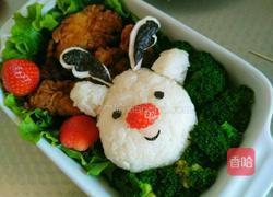 鸡腿驯鹿饭团的做法图解16