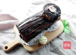 巧克力树桩蛋糕的做法图解13