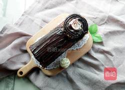 巧克力树桩蛋糕的做法图解12