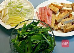 韭菜火腿炒香干的做法图解2