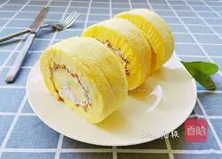 Illustration of how to make cream cake rolls 22