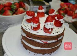圣诞奶油草莓蛋糕(6寸)的做法图解16
