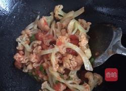番茄炒菜花的做法图解4