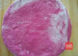 双色亚麻籽粉花卷的做法图解6