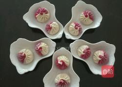菠萝馅双色蒸包的做法图解7