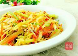 酸萝卜炒豆芽的做法图解11