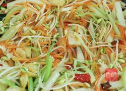 酸萝卜炒豆芽的做法图解9