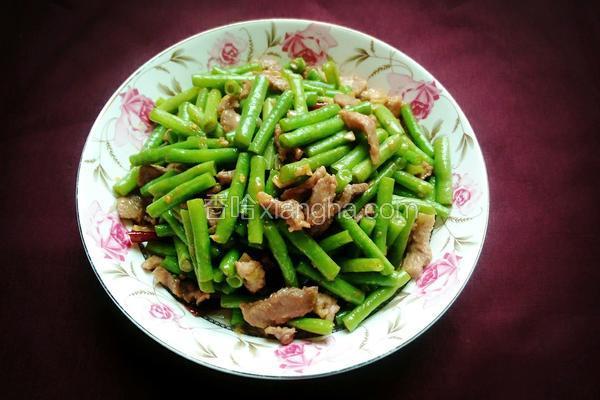 肉炒豇豆