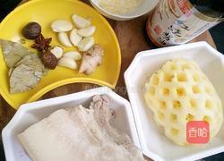 菠萝红烧肉的做法图解1