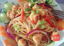 鲜虾意面的做法图解6