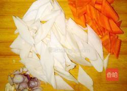 山药胡萝卜炒木耳的做法图解3