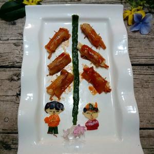 爆竹～山药金针菇培根卷